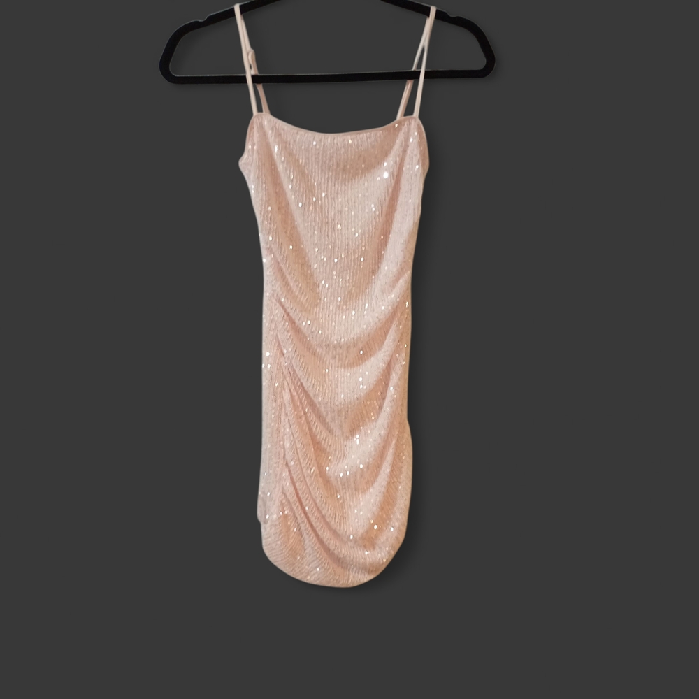 Sparkling Pink Sequin Dress